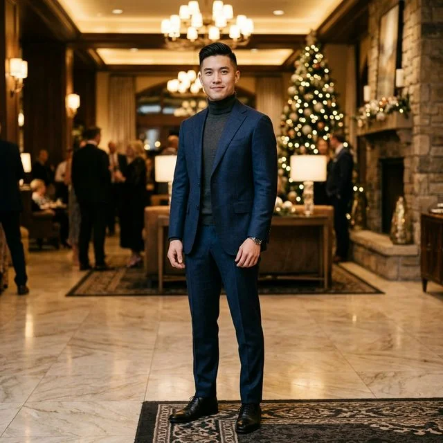 Gợi ý phối đồ nam — Sang trọng và ấm áp — tiệc & đám cưới mùa lạnh
