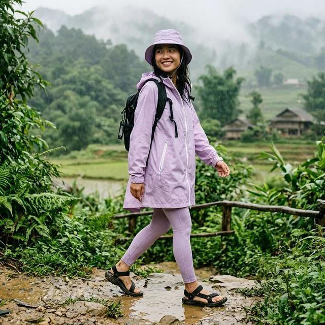 Gợi ý phối đồ nữ — Sẵn sàng mọi tình huống — du lịch mùa mưa